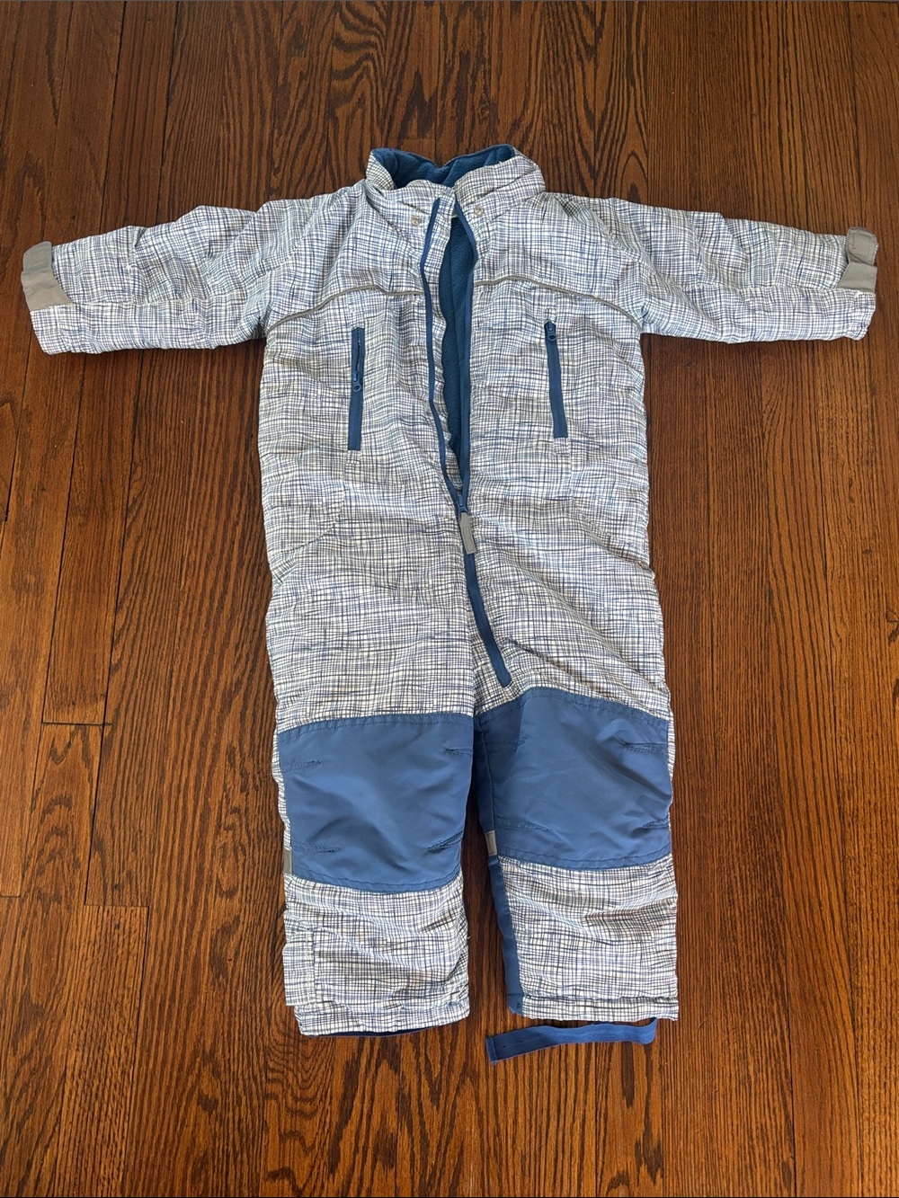 H&M Blue Pattern Kids Snow suit, size 1.5-2 years old
